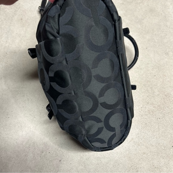 Coach Signature Madison Satchel Crossbody Purse Black Monogram *NO HANG TAG - Picture 3 of 10